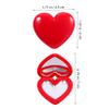 Beaupretty Heart Shape Lipstick Case Mirror 4pcs Empty Makeup Organizer for Lip Balm Eyeshadow and Blush Female Travel and Daily Use view 2