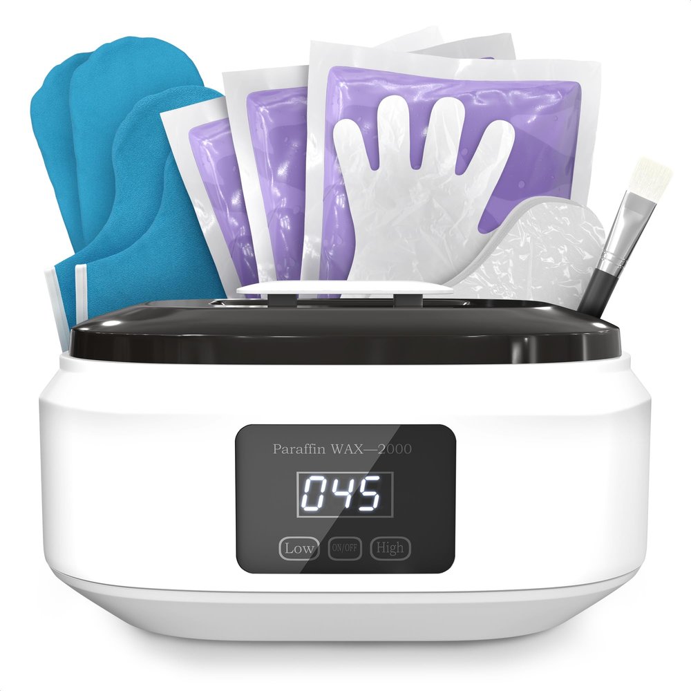 Paraffin Wax Machine for Hand and Feet  3400ml Hand Wax Paraffin Machine with Fast Heating, Adjustable Temperature 2 Heat Modes Accessories Kit  Smooth Skin & Relaxing Spa at Home During Winter Days