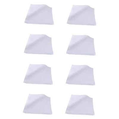 FRCOLOR 8pcs Facial Towels Soft Durable Washcloths for Home Use for Bathing Makeup Removal and Daily Care Pure
