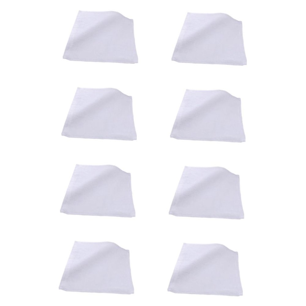 FRCOLOR 8pcs Facial Towels Soft Durable Washcloths for Home Use for Bathing Makeup Removal and Daily Care Pure