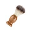 OATIPHO Natural Wooden Handle Beard Brush for Men Professional Nylon Hair Shaving Tool for Facial Care Easy to Use present for Father Day and Birthdays view 1