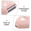 NOLITOY 1 Set Electric Shaver - Portable Heart Shaped Shaver for Women Hair Removal Device for Sensitive Areas Underarm and Legs Travel view 3