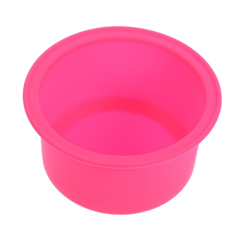 Angoily Silicone Wax Melting Pot for Hair Removal Non-Stick Inner Bowl Reliable Wax Heater Pink Color Waxing Supplies for Home Use