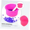 Angoily Silicone Wax Melting Pot for Hair Removal Non-Stick Inner Bowl Reliable Wax Heater Pink Color Waxing Supplies for Home Use view 3