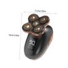 NOLITOY 5-in-1 LCD Display Rechargeable Electric Head Shaver for Men Waterproof Hair Clipper USB Charging Detachable Razor for Bald Head and Beard Trimming view 2