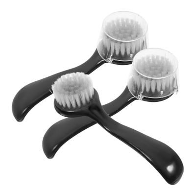 Beaupretty 3Pcs Facial Exfoliator Brush Ergonomic Cleaning Tool for Deep Cleansing Makeup Removal Skin Exfoliation for Female Facial Care Travel Use