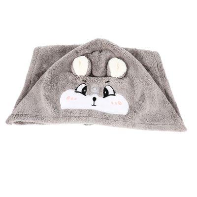 Alipis Cartoon Cute Coral Fleece Hair Drying Hat Ultra Absorbent Water Wrap for Women Thick Microfiber Shower Cap Fast Drying Towel for Wet Hair Reusable