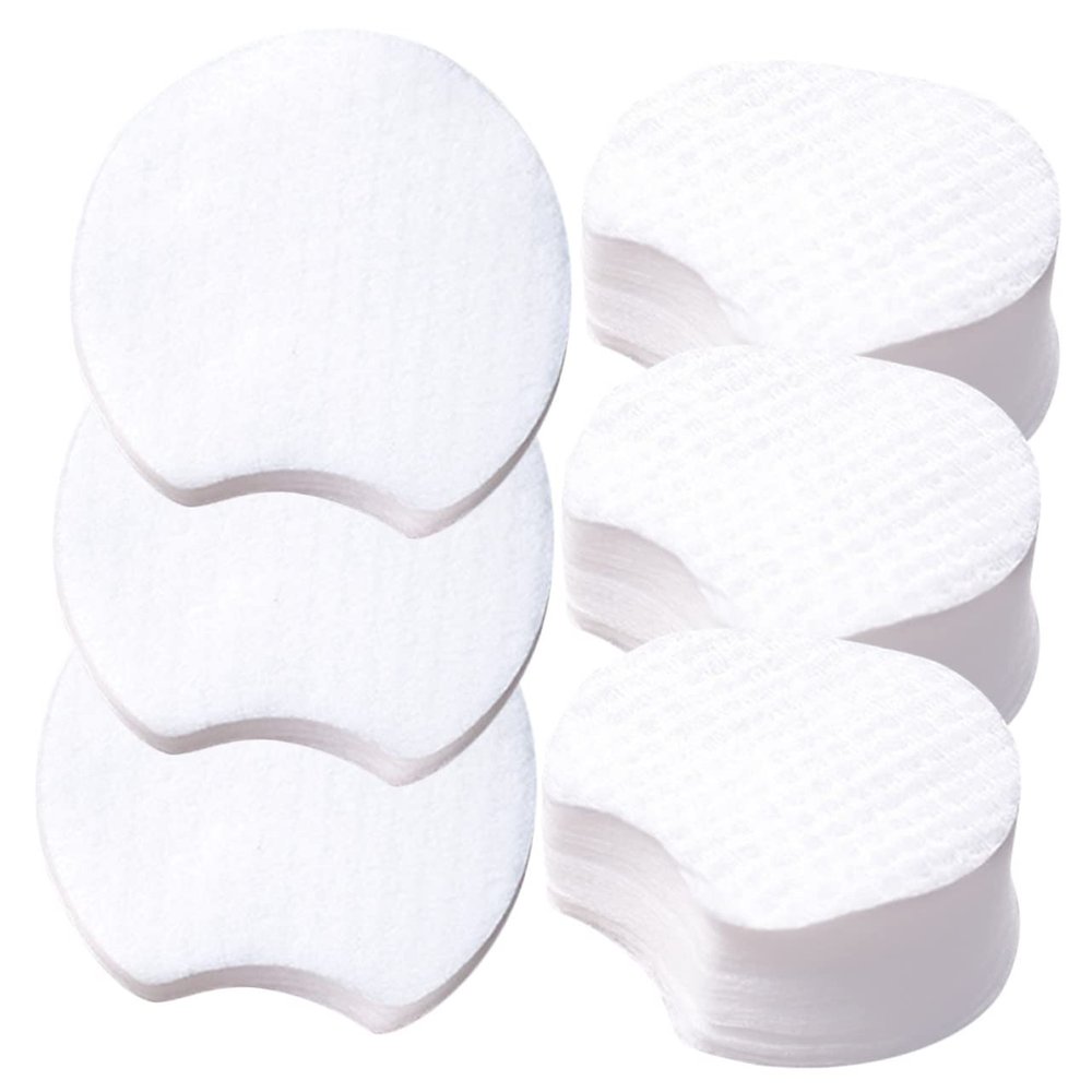 Beaupretty 1200Pcs Thick Half Makeup Removal Pads Disposable Facial Cleansing for Women Safe Non Woven Exfoliating Makeup Cleaning