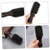 ASAKKURA 1pc Salon Beard Brush for Men Practical Dark Brown Bristle Tool for Beard Care and Grooming Skin-friendly Beech for Valentine Day and Father Day view 3