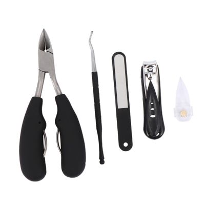 Beaupretty 1 Set Nail Grooming Set Nail Clippers Trimmers for Professional Home Use Durable Manicure Tools Black