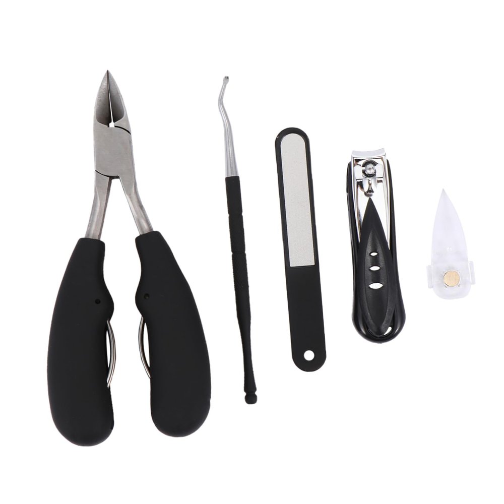 Beaupretty 1 Set Nail Grooming Set Nail Clippers Trimmers for Professional Home Use Durable Manicure Tools Black