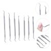 Beaupretty 1 Set Stainless Steel Manicure Tools Nail Art Polish Kit for Women Portable Cuticle Pusher Easy to Clean Nail Care Tools for Home and Travel Use view 4