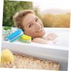 SHERCHPRY 6pcs Triple-Layer Exfoliating Bath Sponge Set Soft Body Scrubber for Adults Gentle Cleansing and Massage for Shower and Bath Random Color view 4