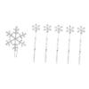FRCOLOR 6pcs Snowflake Hair Clip Set Snowflake Bobby Pins Snowflakes Hair Accessories Barrettes Woman Snow Bobby Pins Snowflake Hair Clips Snowflake Clips for Hair Snowflake Hairpins Women view 1