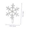 FRCOLOR 6pcs Snowflake Hair Clip Set Snowflake Bobby Pins Snowflakes Hair Accessories Barrettes Woman Snow Bobby Pins Snowflake Hair Clips Snowflake Clips for Hair Snowflake Hairpins Women view 2