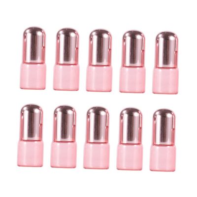 OUNONA 1ml Rose Gold Roller Bottles 10-Pack Mini Essential Oil Roll-On Bottles with Lid for Travel and Sample Sizes for Perfumes and Liquids
