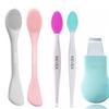 REVEX 5Pcs Silicone Facial Cleansing Tool Set,2Pcs Face Mask Applicator,2Pcs Pore Cleaning Brush and 1Pcs Nose Blackhead Remover Tool view 1