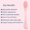 REVEX 5Pcs Silicone Facial Cleansing Tool Set,2Pcs Face Mask Applicator,2Pcs Pore Cleaning Brush and 1Pcs Nose Blackhead Remover Tool view 2