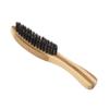 Ipetboom Men Handmade Bristle Beard Brush Natural Wood Handle Static Styling Tool for Long Short Beards Durable Design for Home Barber Shop Salon Use view 1