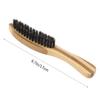 Ipetboom Men Handmade Bristle Beard Brush Natural Wood Handle Static Styling Tool for Long Short Beards Durable Design for Home Barber Shop Salon Use view 2