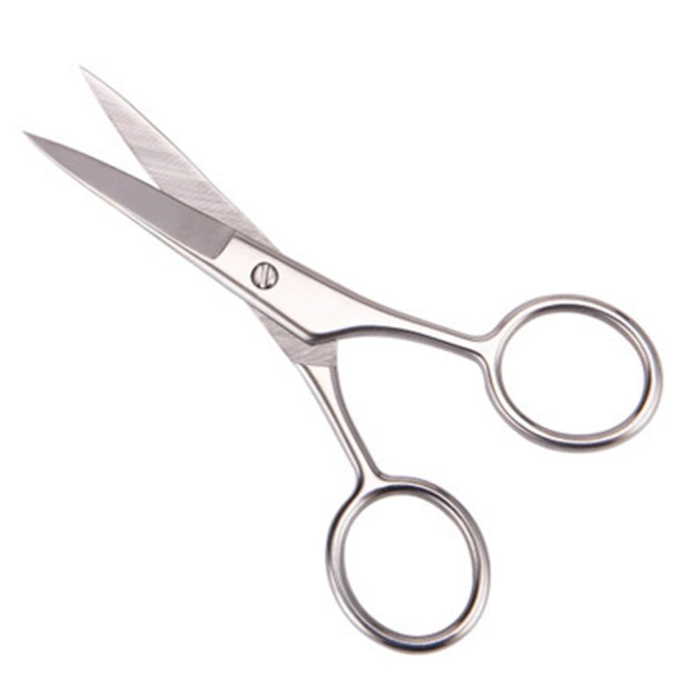 Ipetboom 2Pcs Stainless Steel Trimming Scissors Precision Beard Shears for Men for Home and Barbershop Grooming Durable and Resistant Design