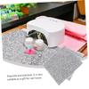 Mikinona Shiny Nail Table Mat Foldable Cushion for Manicure Practice Professional Nail Tool Compact Design and Home Use view 4