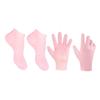 DONFAMDS Moisturizing Exfoliating Gloves and Socks Set 2 Pairs Callus Remover and Foot Care for Dry Cracked Skin Reusable Foot Moisturizer view 1