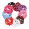 FRCOLOR 9pcs Delicate Bun Cover for Women Rhinestone Hair Nets Lightweight and Compact view 1