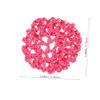 FRCOLOR 9pcs Delicate Bun Cover for Women Rhinestone Hair Nets Lightweight and Compact view 2