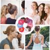 FRCOLOR 9pcs Delicate Bun Cover for Women Rhinestone Hair Nets Lightweight and Compact view 3