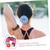 FRCOLOR 9pcs Delicate Bun Cover for Women Rhinestone Hair Nets Lightweight and Compact view 4