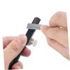 HONITANO 2Pcs Dual-Sided Metal Pencil Sharpener for Eyebrow and Lip Pencils Portable U-Shape Design Easy to Clean Compact Eye Makeup Tool view 3