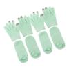 PartyKindom 2pairs Fingerless Gloves Winter Touchscreen Merino Moisturizing Socks Warm Gloves Bulk Pack for Women view 1