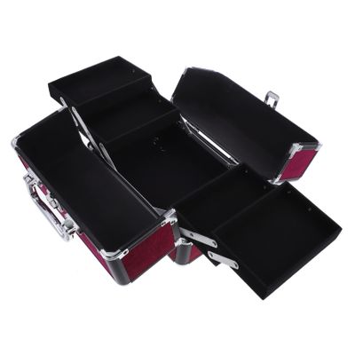 DEARMAMY 1Pc Large Capacity Makeup Case Portable Cosmetic Container for Travel for Organizing Toiletries and Beauty Tools Makeup Artists