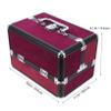 DEARMAMY 1Pc Large Capacity Makeup Case Portable Cosmetic Container for Travel for Organizing Toiletries and Beauty Tools Makeup Artists view 2