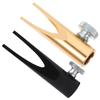 ARTSEWPLY 2Pcs Dual-Sided Eyebrow Pencil Sharpener Shaped Slot Metal Makeup Sharpener for Eyeliner and Lip Liner Precision Sharpening Tool for Beauty Enthusiasts view 1