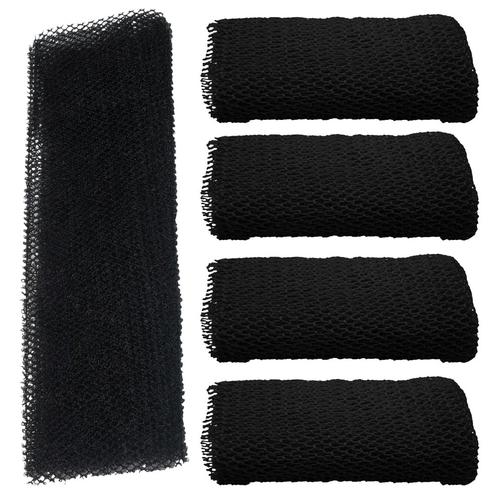 5 Pack African Net Sponge (3080cm) - Exfoliating Body Scrubber, Deep Cleansing Net for Shower/Bath, Machine Washable Durable Exfoliator, Black Owned