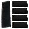 5 Pack African Net Sponge (3080cm) - Exfoliating Body Scrubber, Deep Cleansing Net for Shower/Bath, Machine Washable Durable Exfoliator, Black Owned view 1
