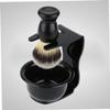 CALLARON Acrylic Shaving Tool Set 3-Piece Shaving Razor Brush Holder and Soap Bowl for Men view 2