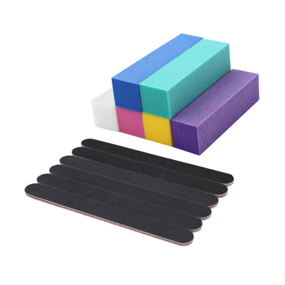 Beaupretty 13pcs Nail File Sanding Tool Kit Manicure Tool Fingernail Shine Buffing Polish for Nail Art Home Use
