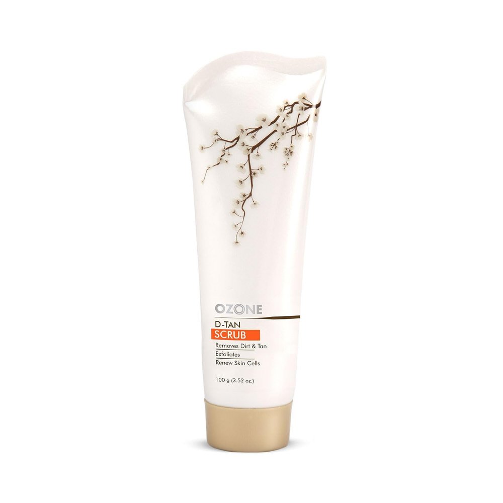 D-Tan Face Scrub | Enriched with Arbutin, Bees Wax & Lactic Acid | Detan Face Scrub For Men & Women | All Skin Types Removes Dirt, Tan, Exfoliates & Renew Skin Cells | 100 gm