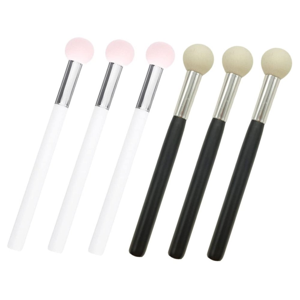 Healeved 6Pcs Makeup Sponge Set Small Mushroom Head Concealer Brush and Blotting Sponges Dual Use Wet and Dry Cosmetic Tools for Women for Foundation and Concealer Application