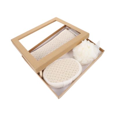 Beaupretty 4pcs Bath Towel Bathing Scrubber Kit Rubbing Tools Face Brush Supplies for Gentle Exfoliation and Cleaning