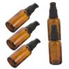 LALADEFIEE 6pcs Travel Glass Bottles Pump Refillable Oil Bottles Lotion Dispensers for Toiletries view 1