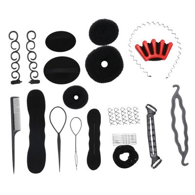 42pcs Hair Styling Tools Durable and Lightweight Accessories for Women Easy Hair Braiding Tools for Creative Hairstyles Black