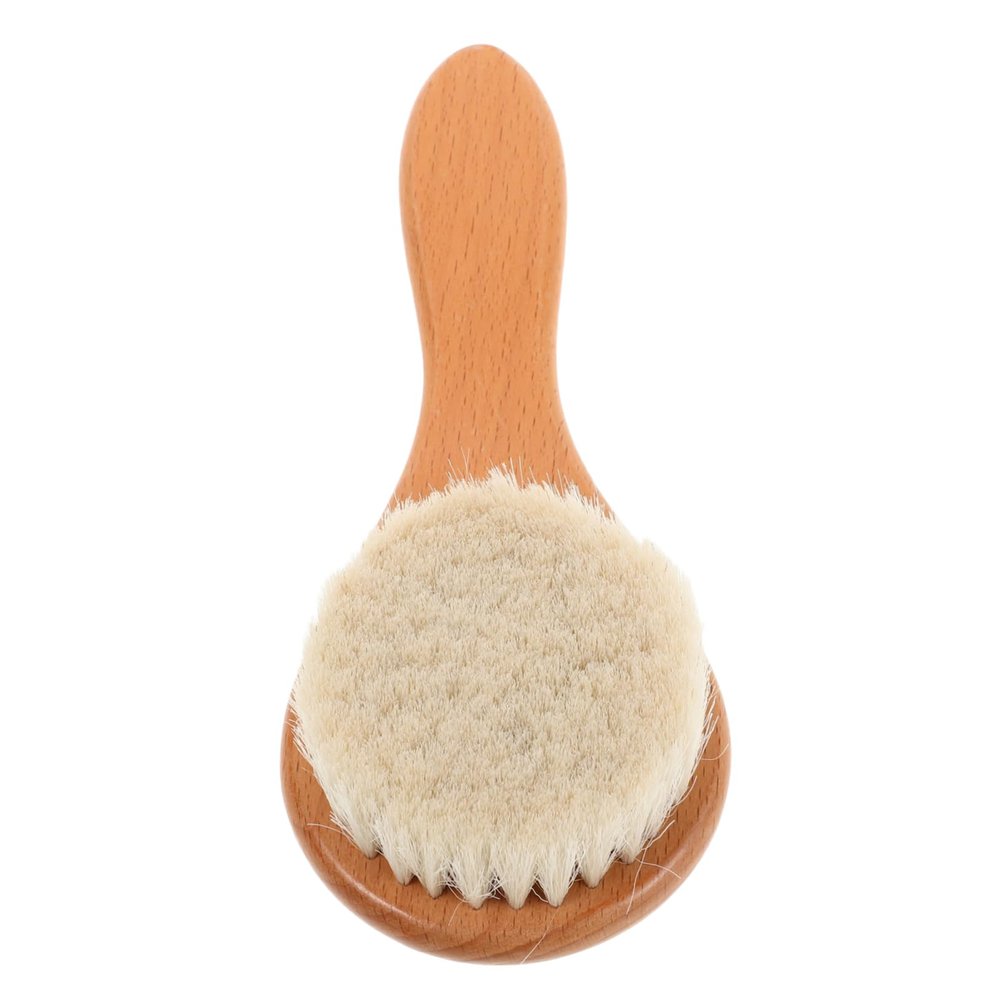 Holibanna Natural Bath Brush with Bristles for Gentle Scalp Cleaning and Grooming Multipurpose Shower Tool for Newborns