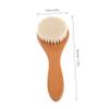 Holibanna Natural Bath Brush with Bristles for Gentle Scalp Cleaning and Grooming Multipurpose Shower Tool for Newborns view 2