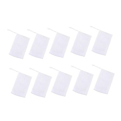 BESTYASH 10pcs Foaming Mesh Soap Pouch Net for Face Wash Exfoliating Quick Lathering for Skin Types in Shower or Bath