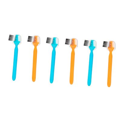 BESTYASH 6pcs Eyebrow Trimmer Kit Brow Razors with Brow Brush Eyebrow Comb Compact Design for Painless Shaping Trimming for Makeup Pouch Handbag