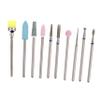 VALICLUD Nail Drill Bits Set 10pcs Tungsten Steel Polishing Heads for Manicure Compatible Electric Nail Files for Salon and Home Use view 1